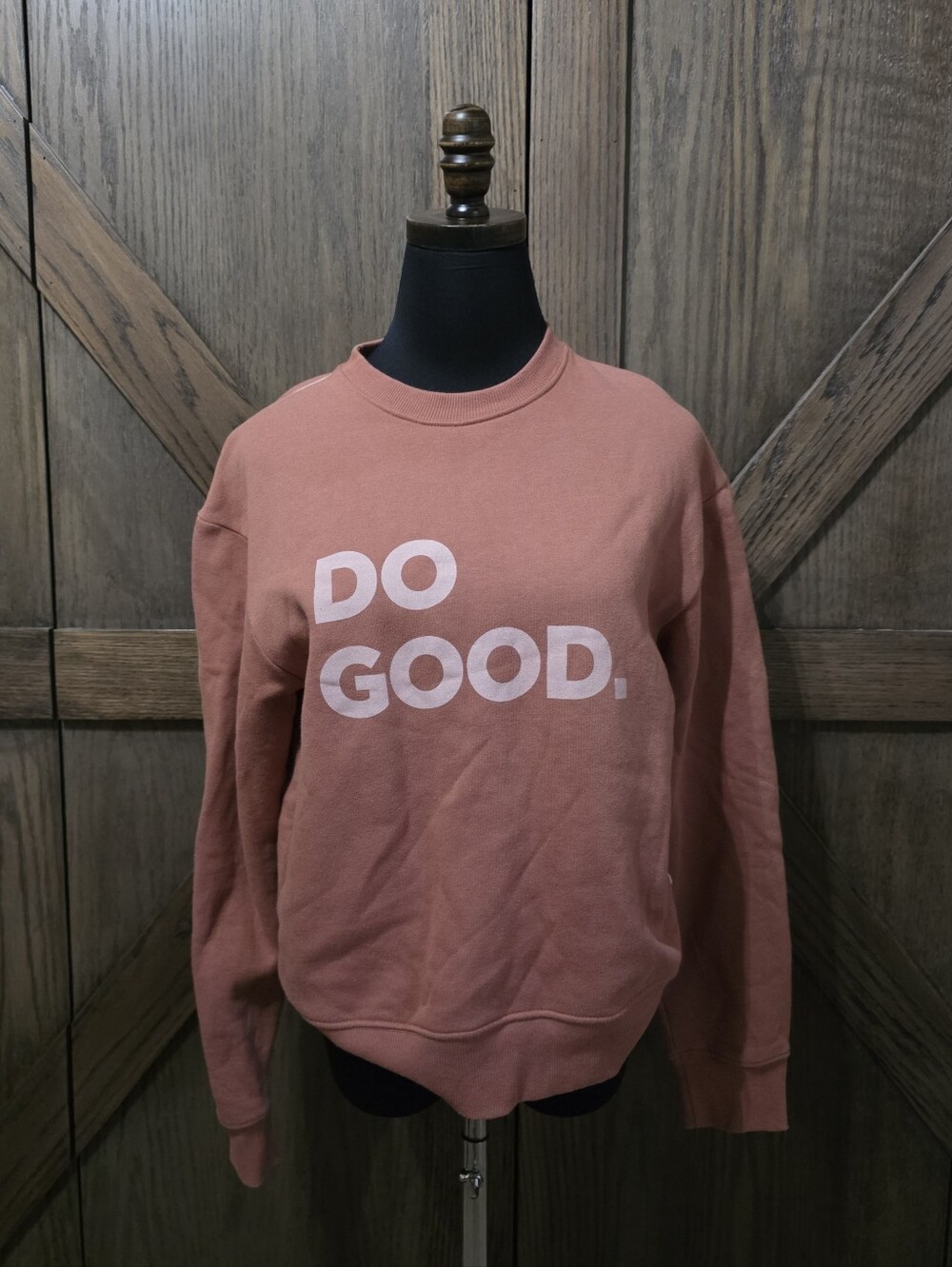 Cotopaxi Dusty Pink "DO GOOD." Crewneck Sweatshirt